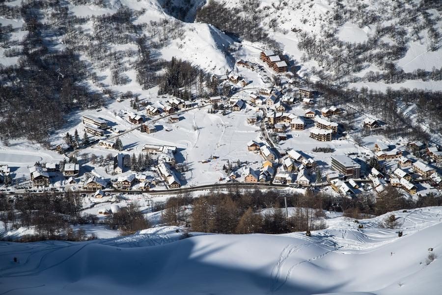 Vue sommet télésiège des Verneys Valloire