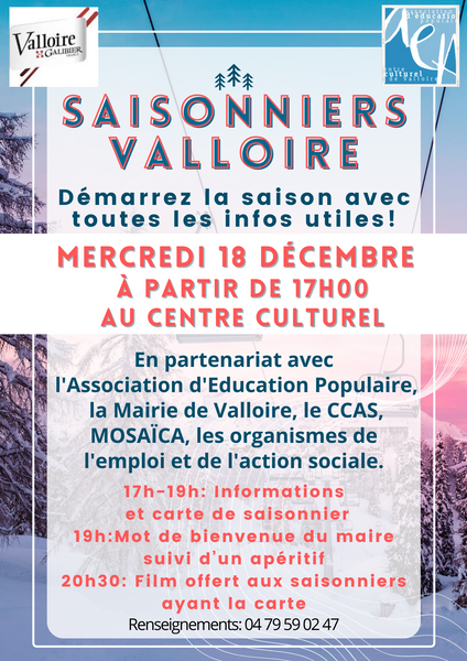 Accueil des saisonniers_Valloire