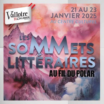 affiche de l'événement les sommets littéraires à Valloire